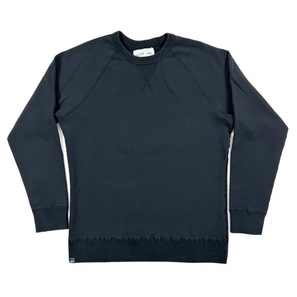 Pistol Lake French Terry Crew Neck Sweatshirt Mens Sz Medium Black Made In USA - Picture 1 of 10